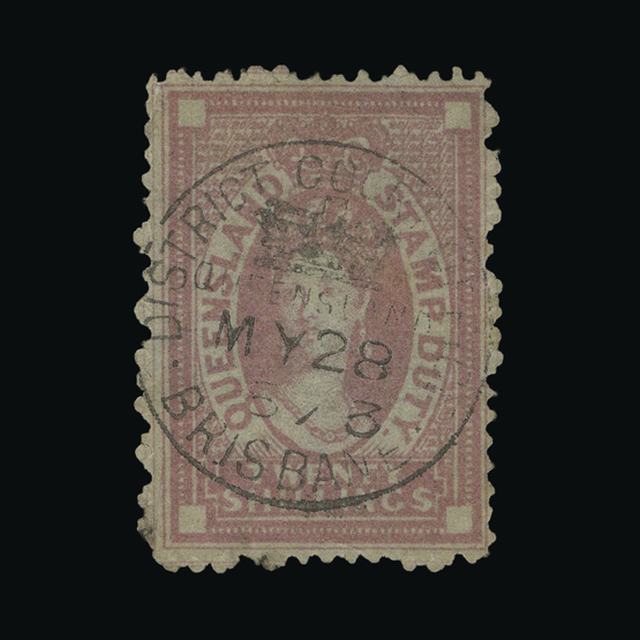 Lot 1924 - Australia - States - Queensland 1871-72 -  UPA UPA Auction UPA 96