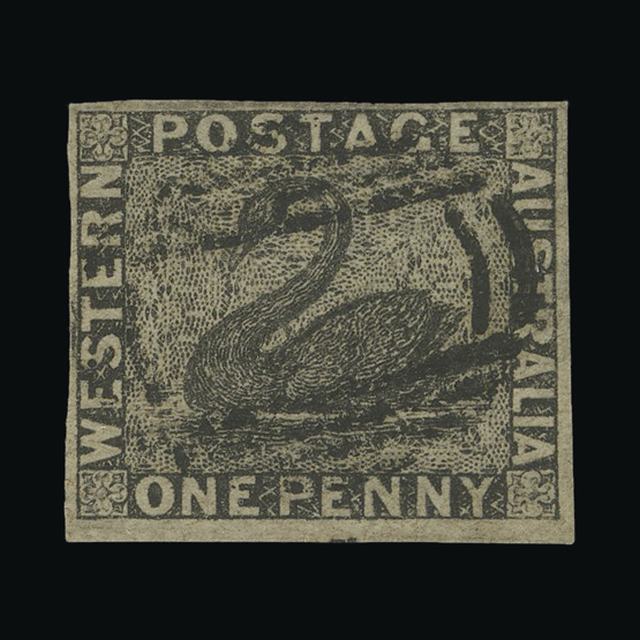 Lot 1972 - Australia - States - Western Australia 1854 - UPA UPA Auction UPA 96 Lot 1972 - Australia - States - Western Australia 1854 - UPA UPA Auction UPA 96