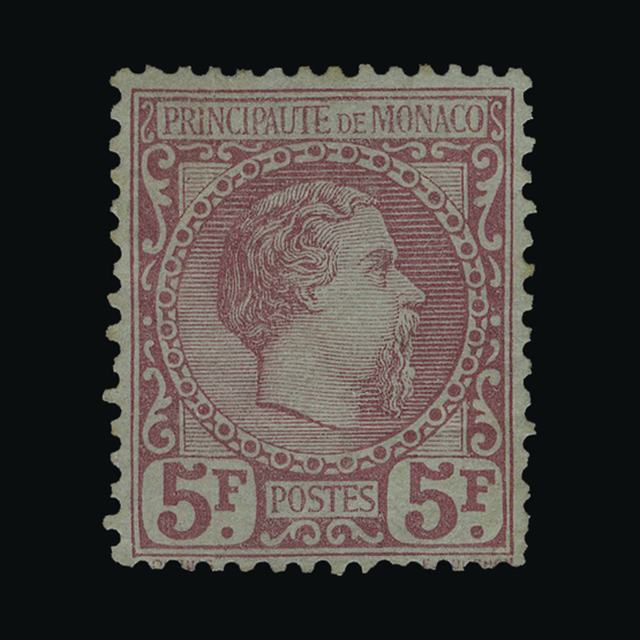 Lot 20615 - Monaco 1885 - UPA UPA Auction UPA 96 Lot 20615 - Monaco 1885 - UPA UPA Auction UPA 96
