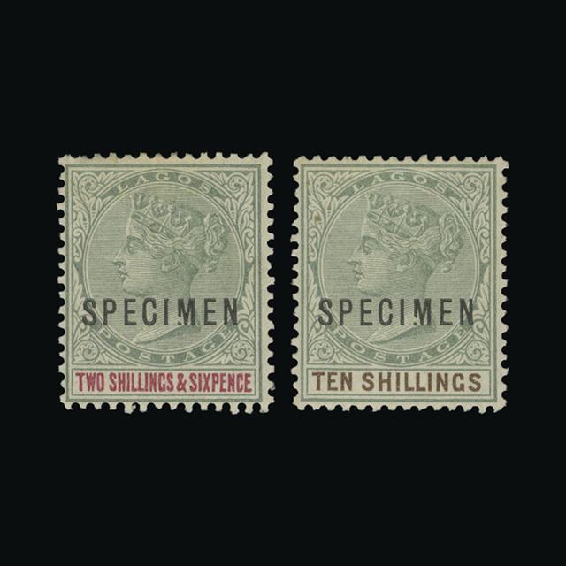 Lot 22550 - Nigeria - Lagos 1887-1902 - UPA UPA Auction UPA 96 Lot 22550 - Nigeria - Lagos 1887-1902 - UPA UPA Auction UPA 96