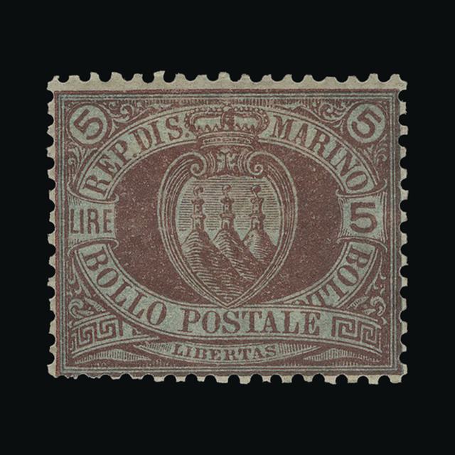 Lot 24637 - San Marino 1892-94 -  UPA UPA Auction UPA 96