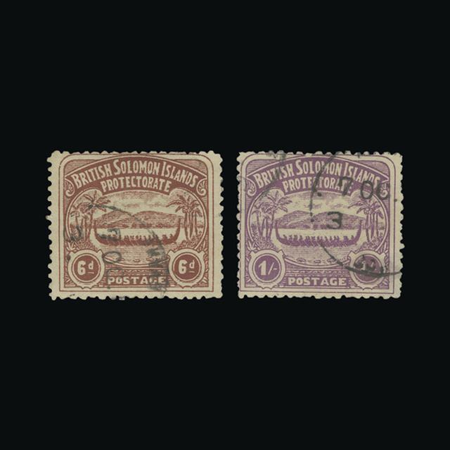 Lot 4774 - british solomon islands 1907 -  UPA UPA Auction UPA 96