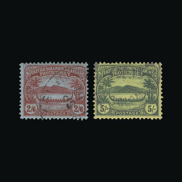 Lot 4789 - british solomon islands 1908-11 -  UPA UPA Auction UPA 96