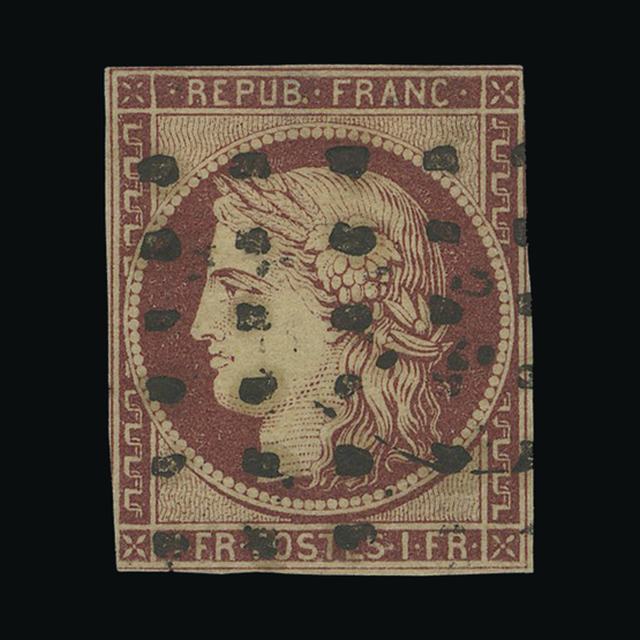 Lot 9714 - France 1849 - UPA UPA Auction UPA 96 Lot 9714 - France 1849 - UPA UPA Auction UPA 96