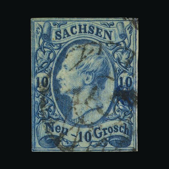 Lot 10210 - GERMAN STATES - SAXONY 1853-63 - UPA UPA Auction UPA 97 Lot 10210 - GERMAN STATES - SAXONY 1853-63 - UPA UPA Auction UPA 97