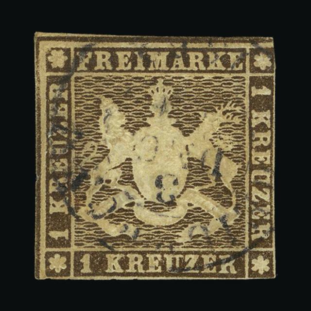 Lot 10215 - GERMAN STATES - WURTTEMBERG 1859-62 -  UPA UPA Auction UPA 97