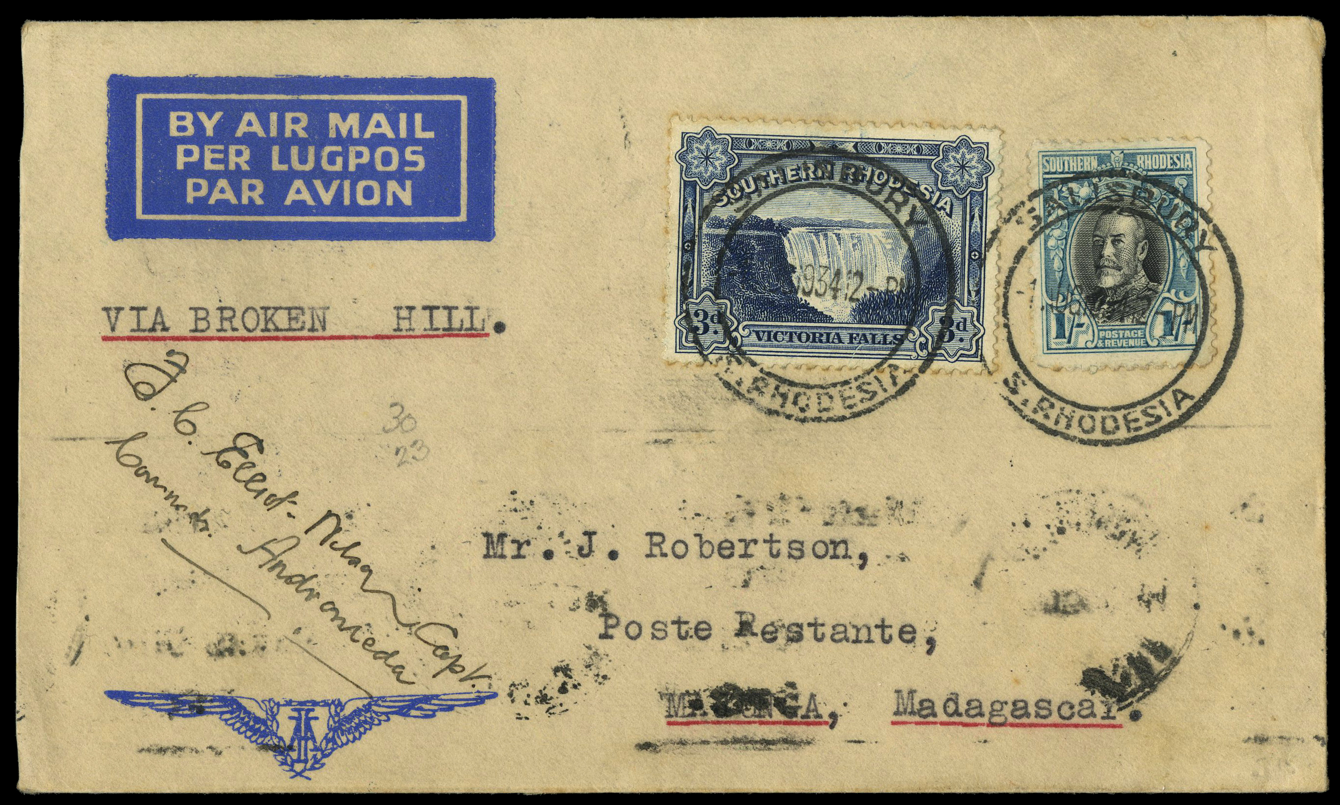 Lot 109 - General - Imperial Airways 1934 -  UPA UPA Auction UPA 97