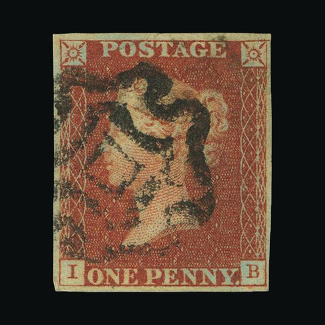 Lot 12089 - Great Britain - QV (line engraved) - Imperforate 1d Red Plated 1841 -  UPA UPA Auction UPA 97