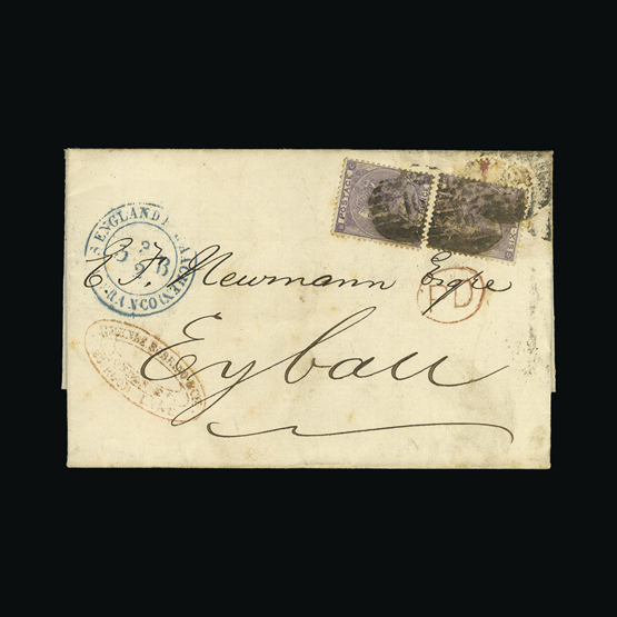 Lot 13402 - Great Britain - Covers - QV 1865 -  UPA UPA Auction UPA 97