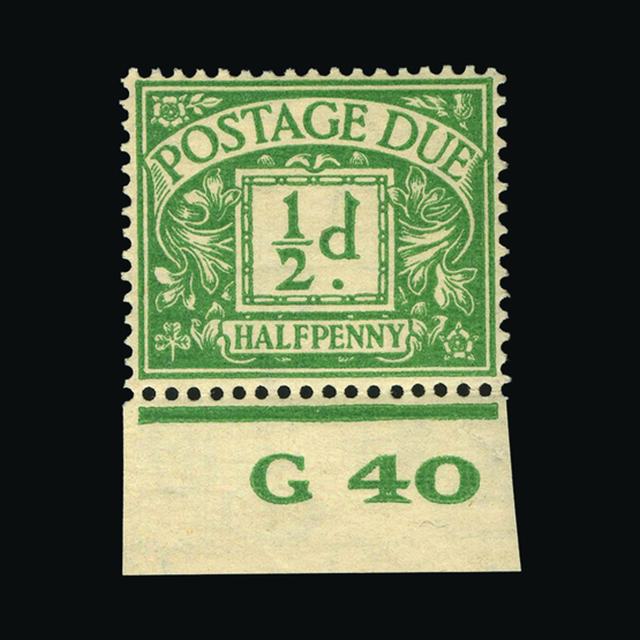 Lot 13700 - Great Britain - Postage Dues 1937-38 -  UPA UPA Auction UPA 97