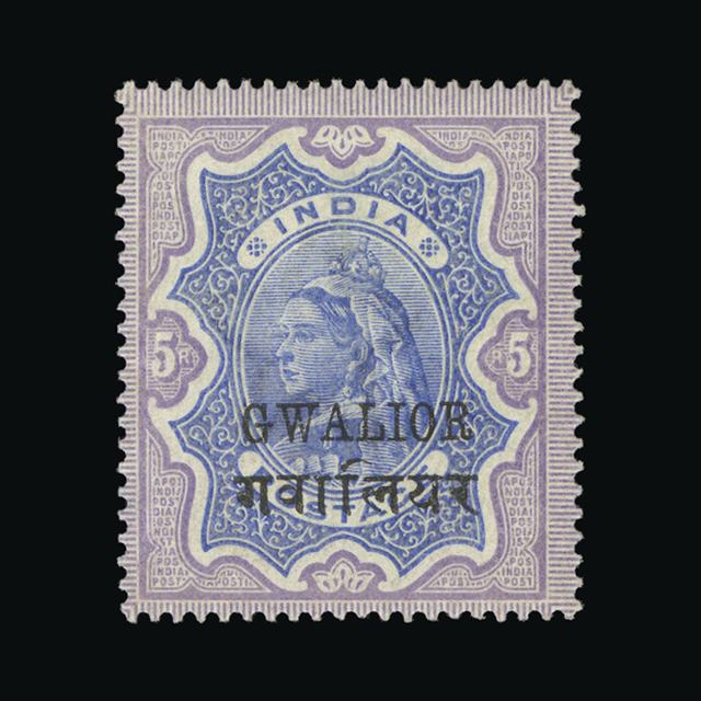 Lot 15721 - India - States - Gwalior 1885-87 -  UPA UPA Auction UPA 97
