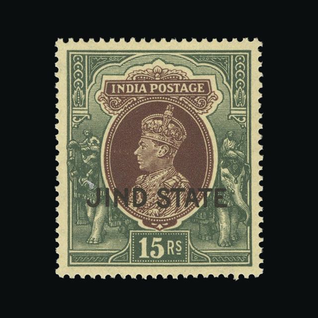Lot 15798 - India - States - Jind 1937 -  UPA UPA Auction UPA 97