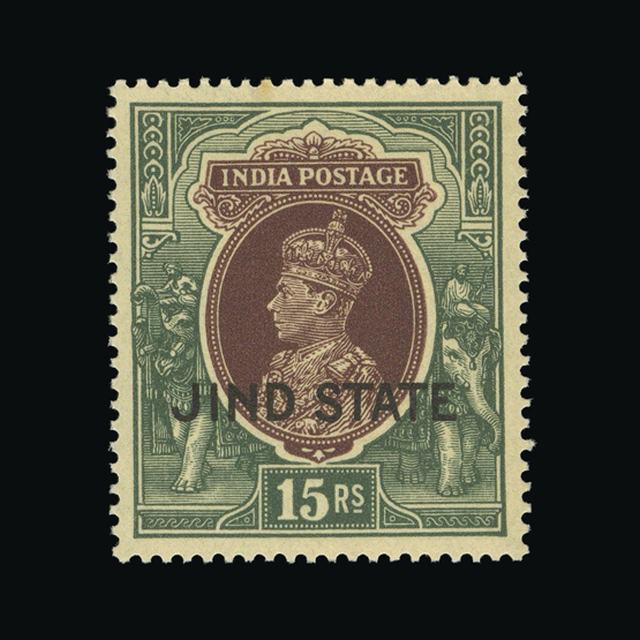 Lot 15803 - India - States - Jind 1937-38 -  UPA UPA Auction UPA 97