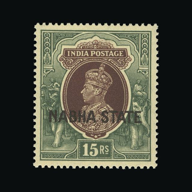 Lot 15830 - India - States - Nabha 1938 -  UPA UPA Auction UPA 97