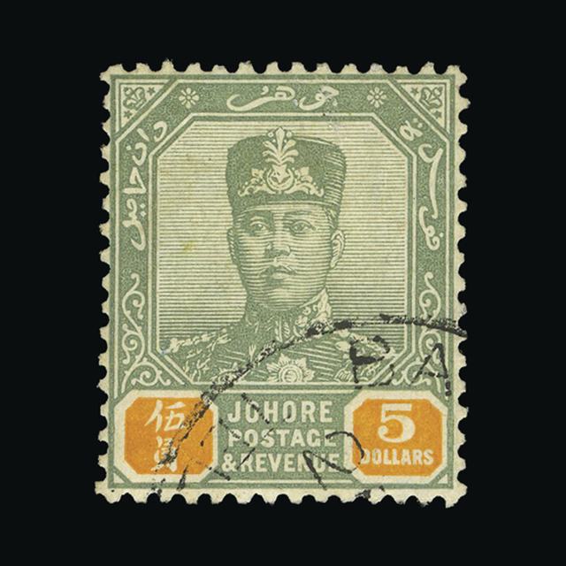 Lot 17862 - malaya - johore 1918-20 -  UPA UPA Auction UPA 97