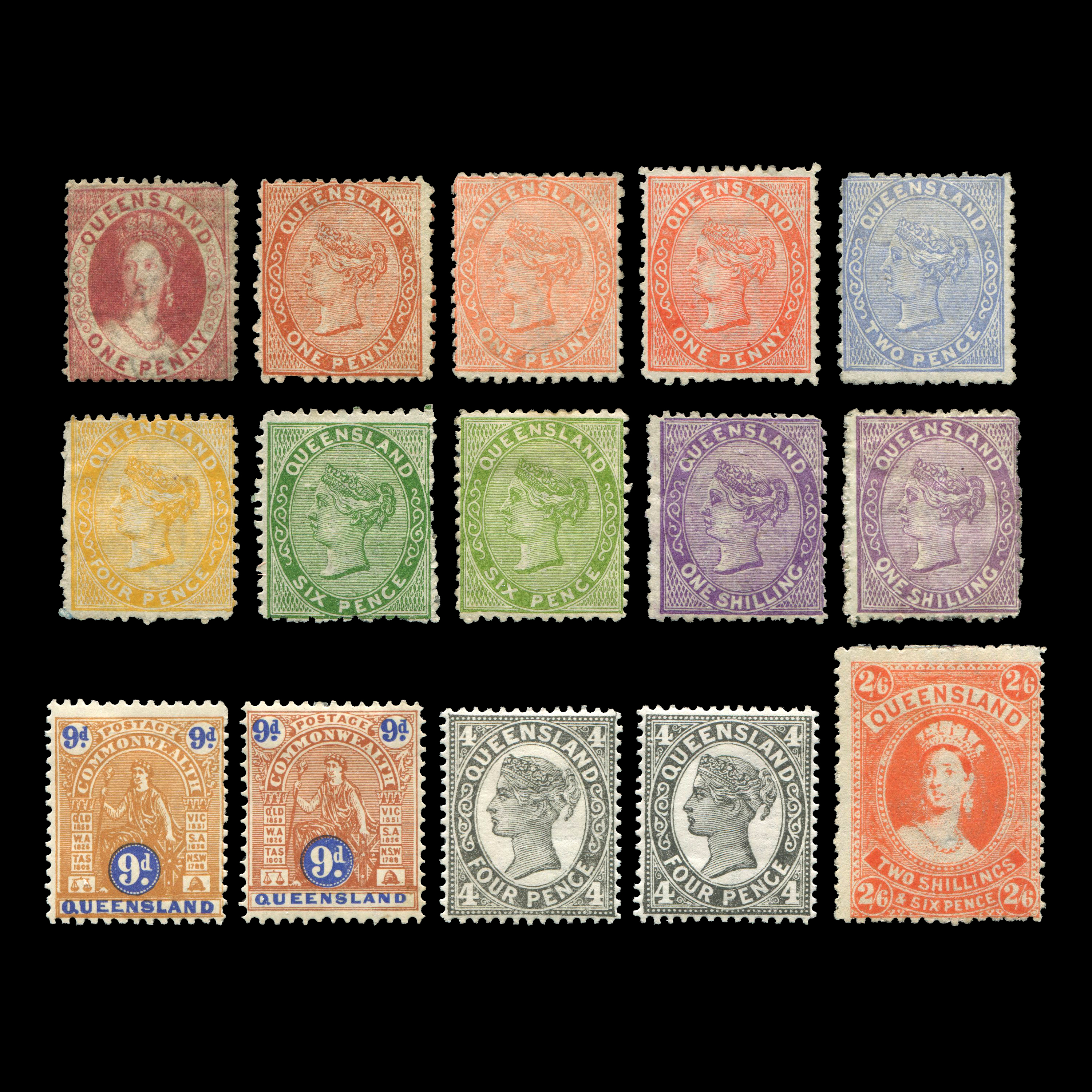 Lot 1830 - Australia - States - Queensland 1860-1911 -  UPA UPA Auction UPA 97