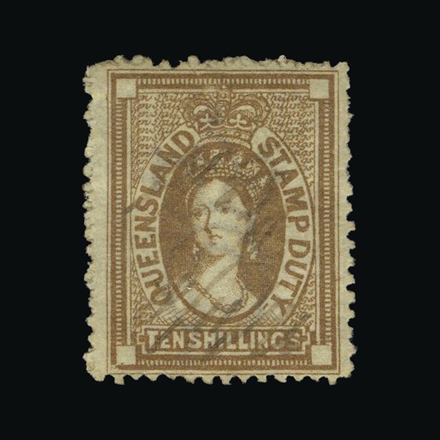 Lot 1835 - Australia - States - Queensland 1871-72 -  UPA UPA Auction UPA 97