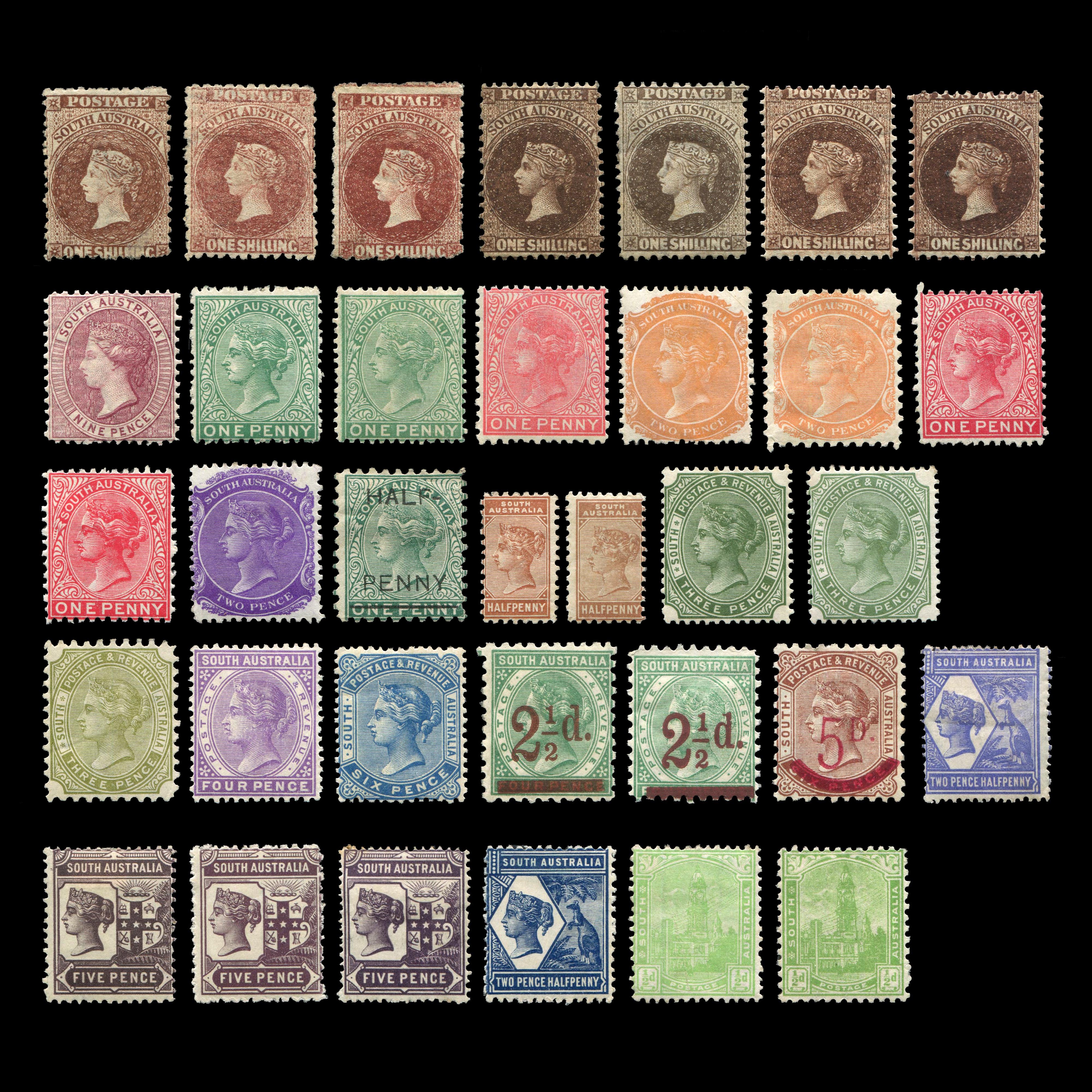 Lot 1848 - Australia - States - South Australia 1868-1905 -  UPA UPA Auction UPA 97