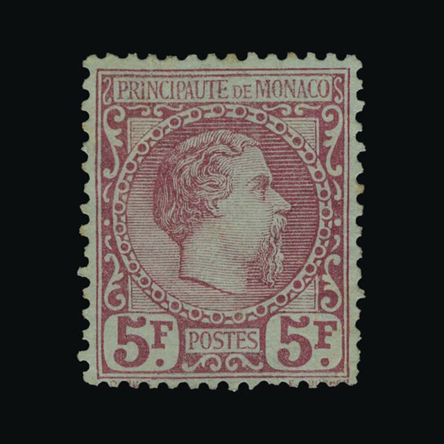 Lot 19193 - Monaco 1885 - UPA UPA Auction UPA 97 Lot 19193 - Monaco 1885 - UPA UPA Auction UPA 97