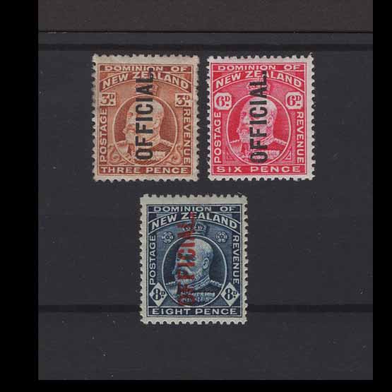 Lot 20707 - New Zealand - Officials 1910 -  UPA UPA Auction UPA 97