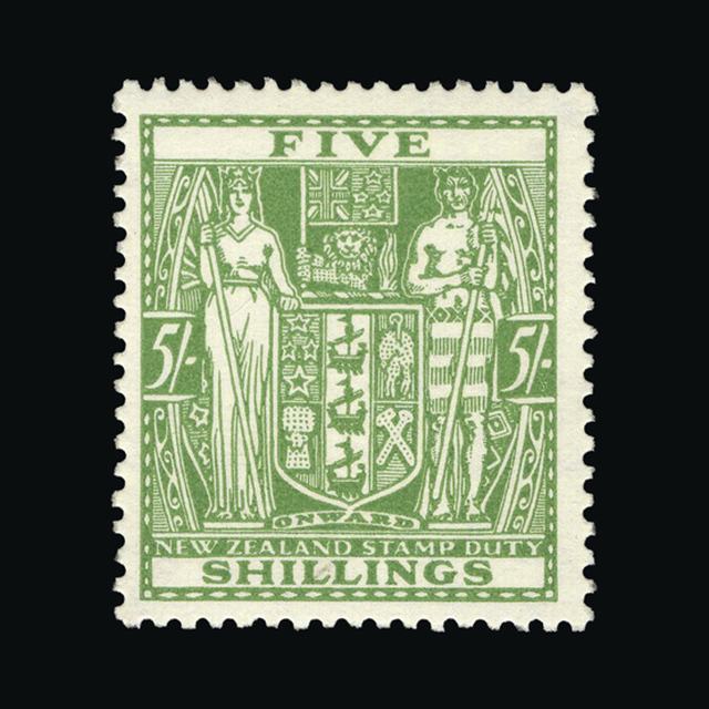 Lot 20821 - New Zealand - Postal Fiscals 1936-39 -  UPA UPA Auction UPA 97