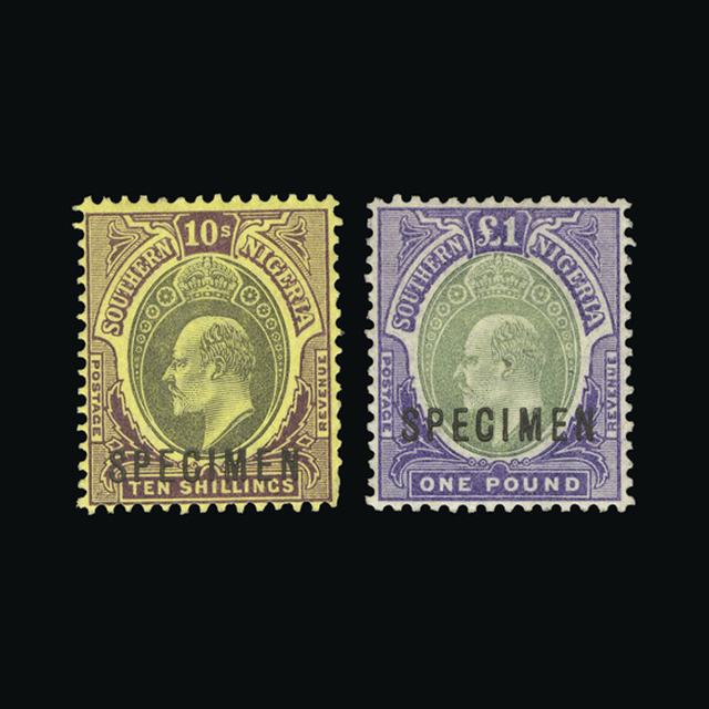 Lot 21238 - nigeria - southern nigeria 1903-04 -  UPA UPA Auction UPA 97