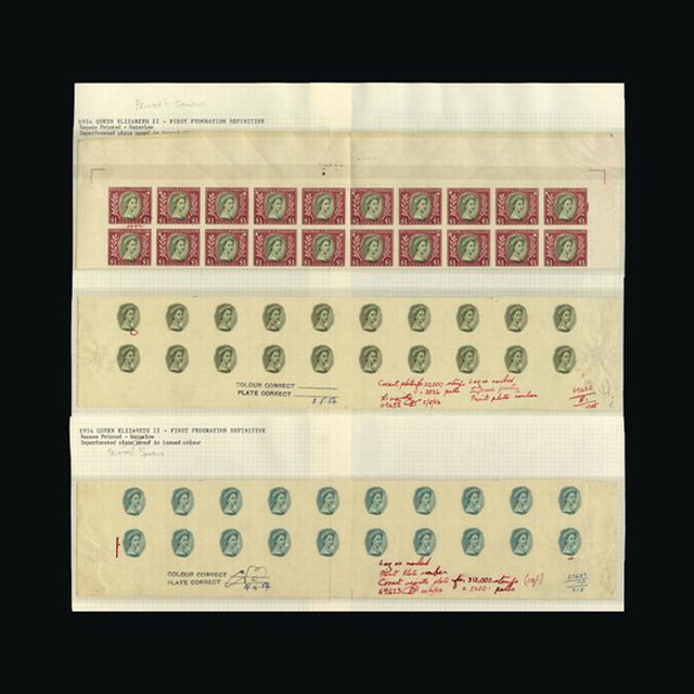 Lot 23121 - rhodesia and nyasaland 1954-56 -  UPA UPA Auction UPA 97