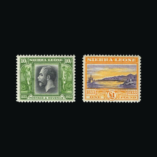 Lot 23601 - sierra leone 1933 -  UPA UPA Auction UPA 97