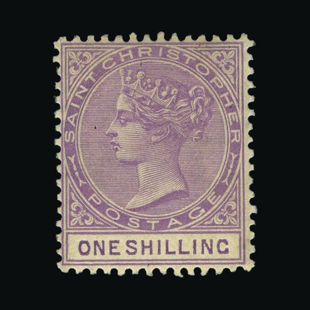 Lot 24999 - St. Kitts and Nevis - St. Christopher 1886 -  UPA UPA Auction UPA 97