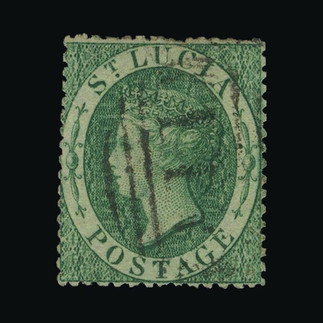 Lot 25023 - st. lucia 1860 -  UPA UPA Auction UPA 97