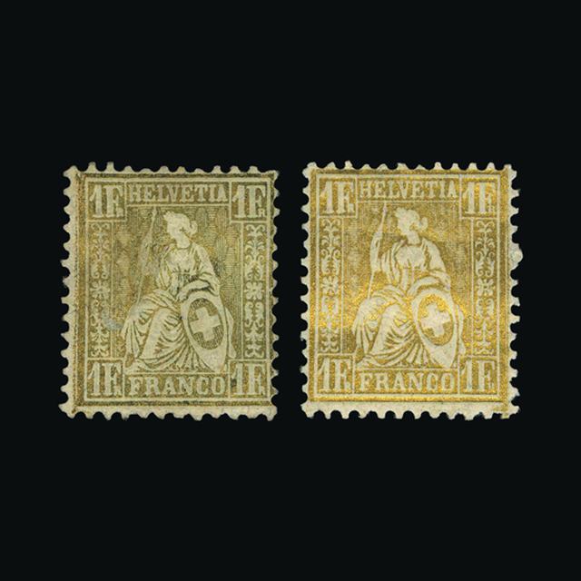 Lot 25694 - Switzerland 1863,81 - UPA UPA Auction UPA 97 Lot 25694 - Switzerland 1863,81 - UPA UPA Auction UPA 97