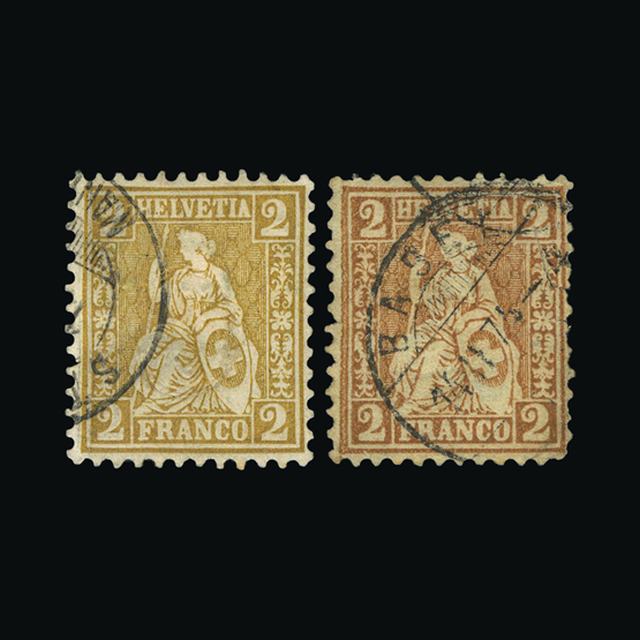 Lot 25698 - Switzerland 1867-78 - UPA UPA Auction UPA 97 Lot 25698 - Switzerland 1867-78 - UPA UPA Auction UPA 97