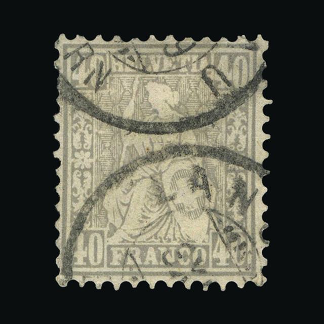 Lot 25701 - Switzerland 1878 - UPA UPA Auction UPA 97 Lot 25701 - Switzerland 1878 - UPA UPA Auction UPA 97
