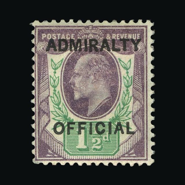 Lot 27057 - Great Britain - Officials 1903 -  UPA UPA Auction UPA 97