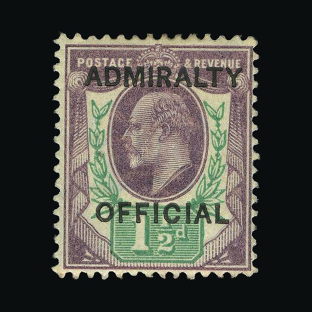 Lot 27058 - Great Britain - Officials 1903 -  UPA UPA Auction UPA 97