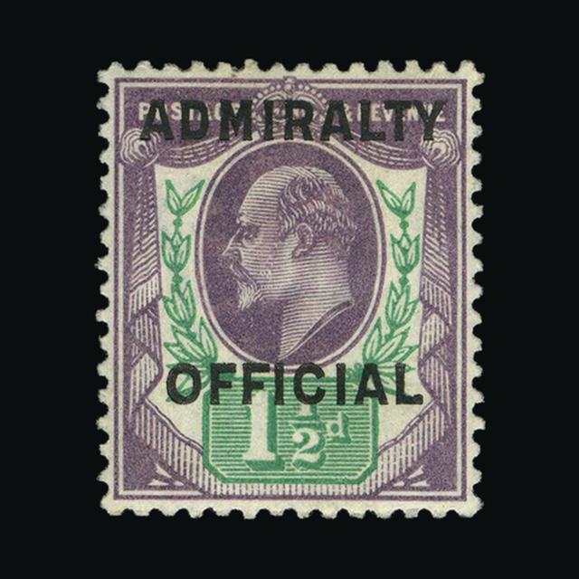Lot 27061 - Great Britain - Officials 1903-04 -  UPA UPA Auction UPA 97