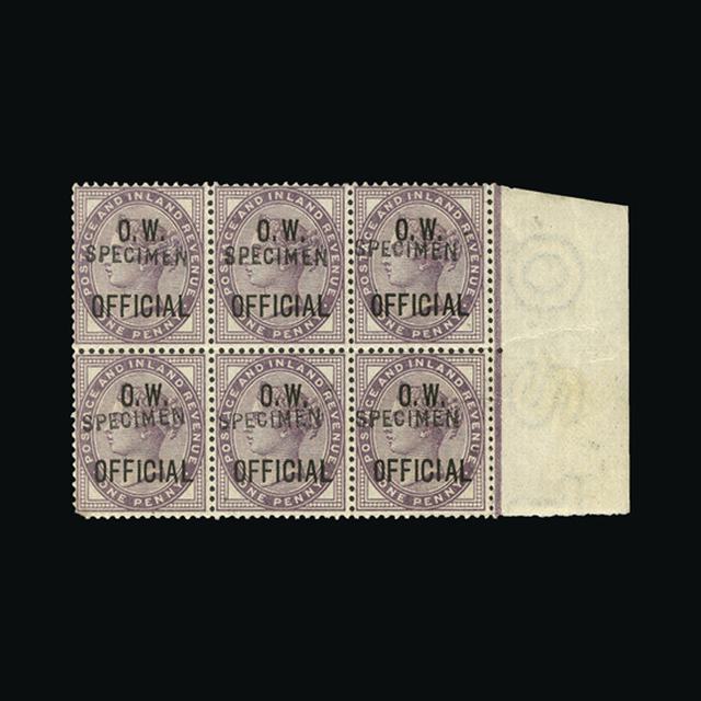 Lot 27153 - Great Britain - Officials 1896-1902 -  UPA UPA Auction UPA 97