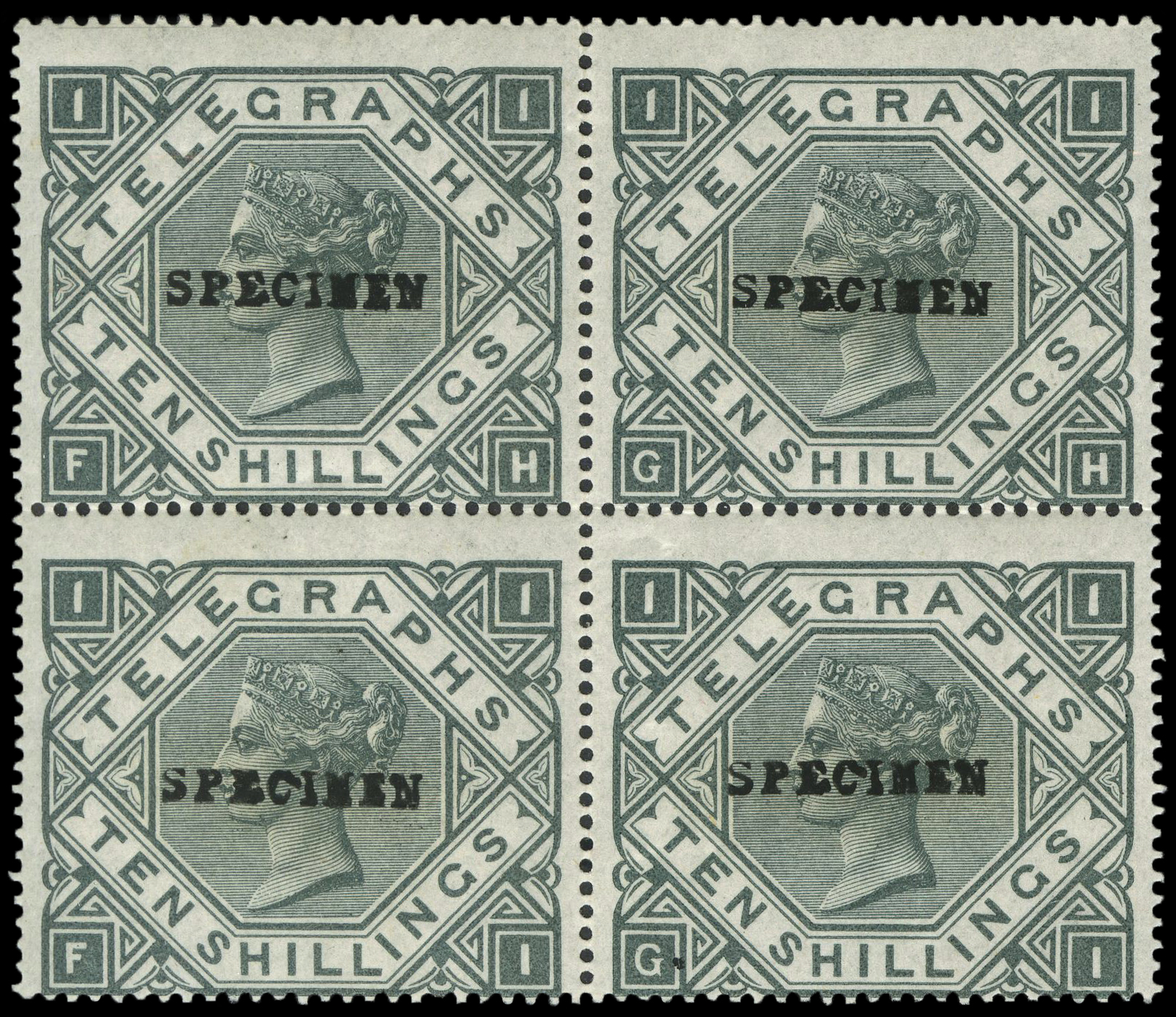Lot 27179 - Great Britain - Telegraphs 1876-81 -  UPA UPA Auction UPA 97