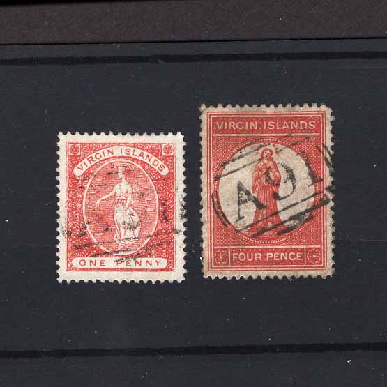 Lot 4677 - british virgin islands 1887-89 -  UPA UPA Auction UPA 97