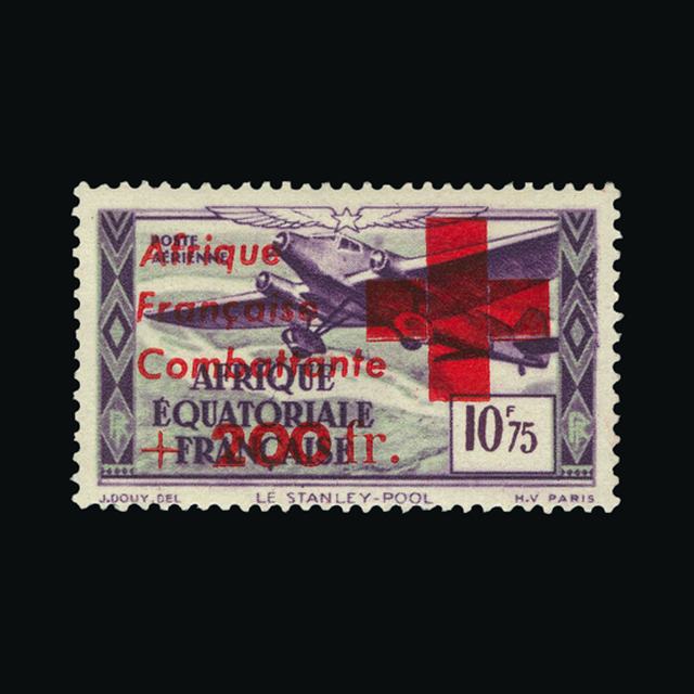 Lot 9627 - France - Colonies - Equatorial Africa 1943 - UPA UPA Auction UPA 97 Lot 9627 - France - Colonies - Equatorial Africa 1943 - UPA UPA Auction UPA 97