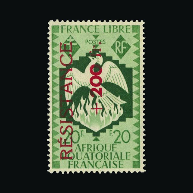 Lot 9628 - France - Colonies - Equatorial Africa 1944 - UPA UPA Auction UPA 97 Lot 9628 - France - Colonies - Equatorial Africa 1944 - UPA UPA Auction UPA 97