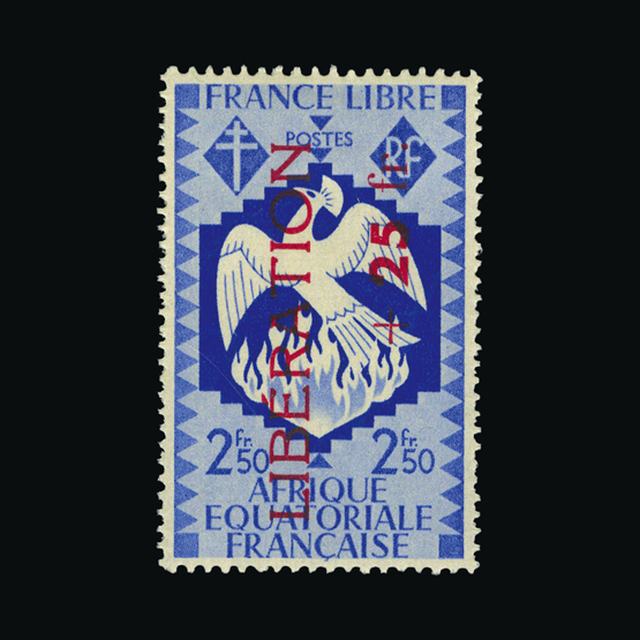 Lot 9630 - France - Colonies - Equatorial Africa 1944 - UPA UPA Auction UPA 97 Lot 9630 - France - Colonies - Equatorial Africa 1944 - UPA UPA Auction UPA 97