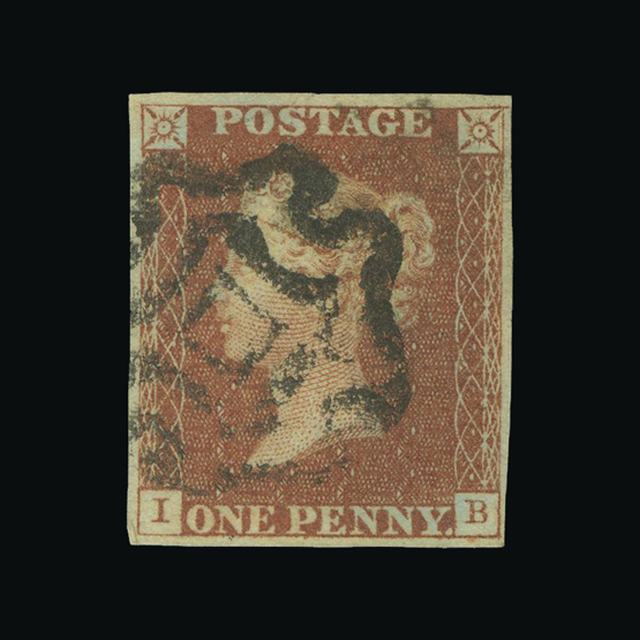 Lot 10438 - Great Britain - QV (line engraved) - Imperforate 1d Red Plated 1841 -  UPA UPA Auction UPA 98