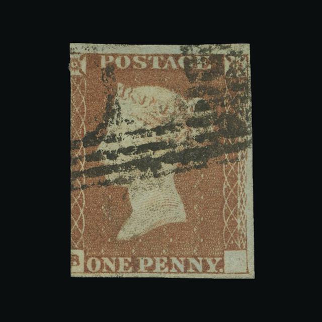 Lot 10439 - Great Britain - QV (line engraved) - Imperforate 1d Red Plated 1847 -  UPA UPA Auction UPA 98