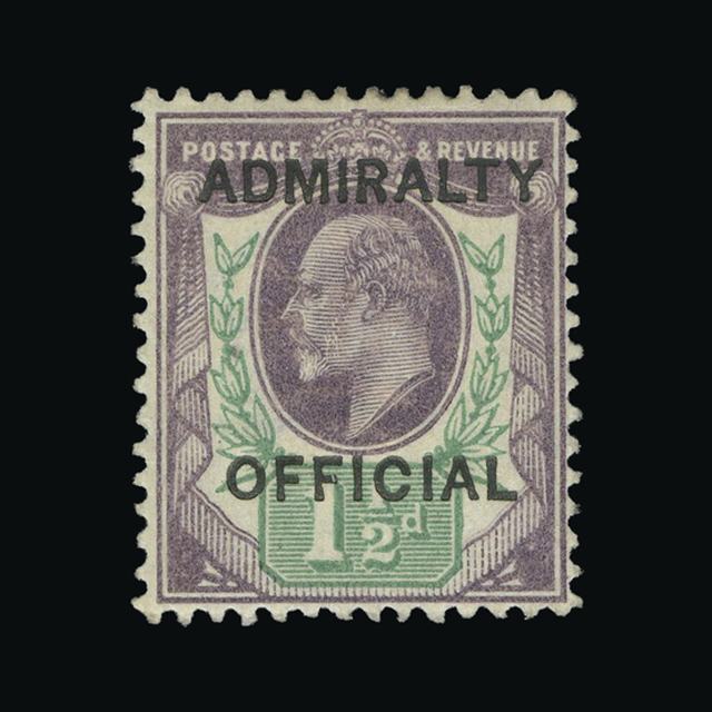 Lot 11906 - Great Britain - Officials 1903 -  UPA UPA Auction UPA 98