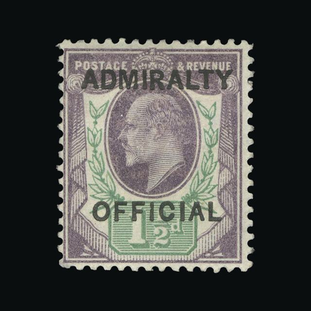 Lot 11907 - Great Britain - Officials 1903 -  UPA UPA Auction UPA 98