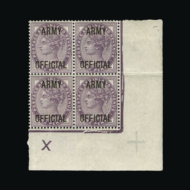 Lot 11927 - Great Britain - Officials 1896-1901 -  UPA UPA Auction UPA 98