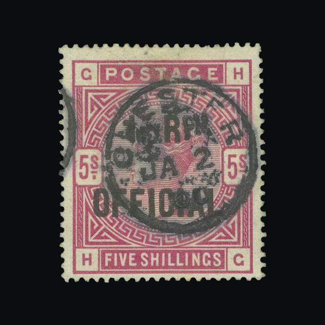 Lot 12009 - Great Britain - Officials 1884-88 -  UPA UPA Auction UPA 98
