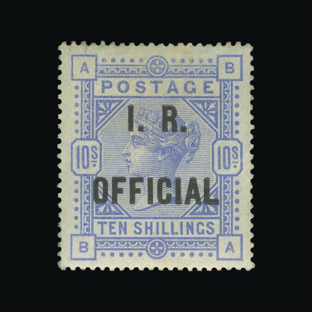 Lot 12011 - Great Britain - Officials 1884-88 -  UPA UPA Auction UPA 98
