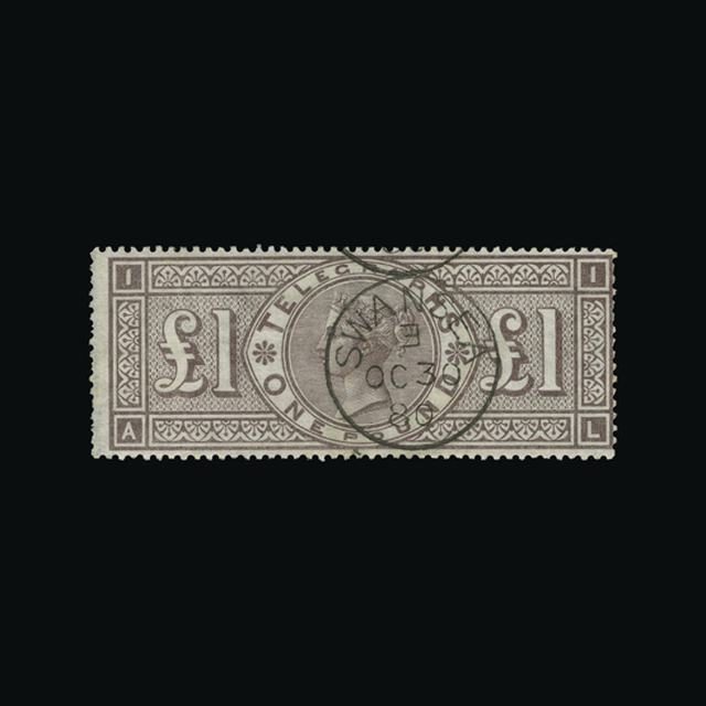 Lot 12195 - Great Britain - Telegraphs 1876-81 -  UPA UPA Auction UPA 98
